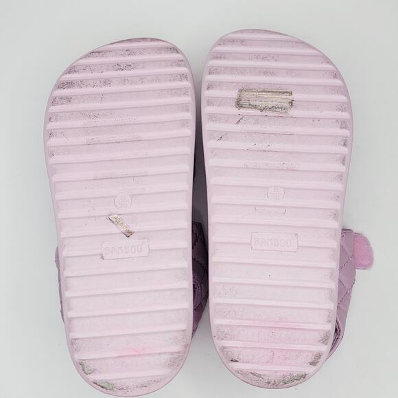 Bamboo 8M 2.5" Platform Chunky Heel Sandal Lavender Hook Loop Closure Fairycore - Picture 10 of 10